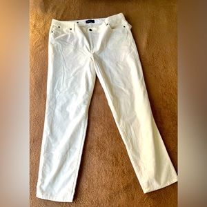 Talbot’s slim ankle jeans. Iridescent fabric. NWT